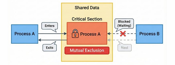 Mutual Exclusion Basic Diagram