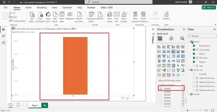 Build Line and Stacked Column Chart 7