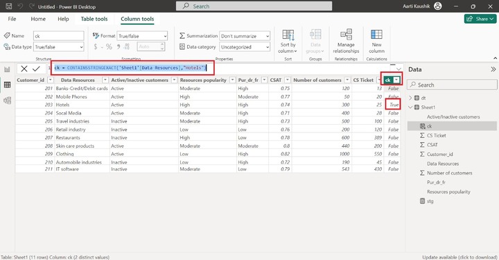 CONTAINSSTRINGEXACT Function