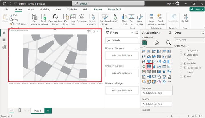Create a Filled Map in Power BI 1