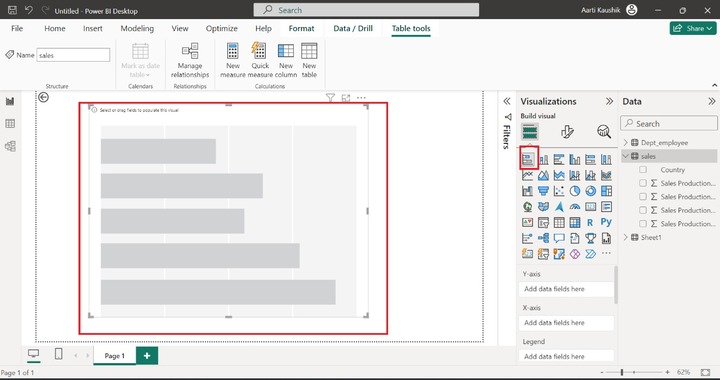 Create a Stacked Bar Chart