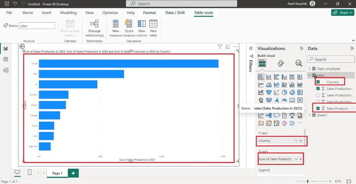 Create a Stacked Bar Chart 1