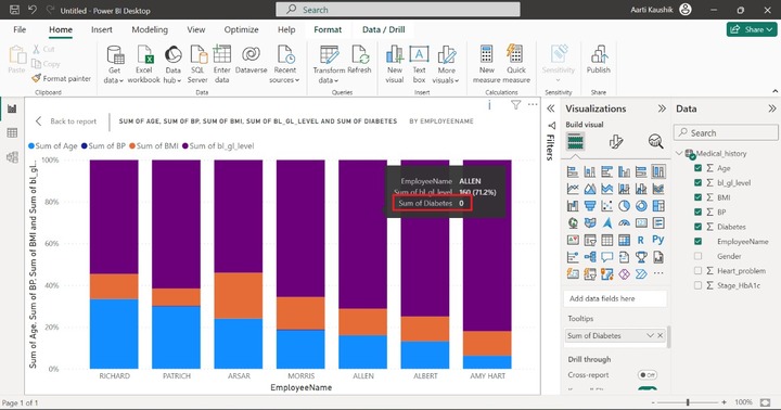 Creating a 100% Stacked Column Chart 4