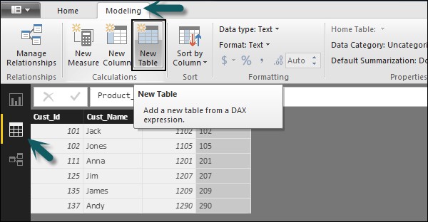 Creating Calculated Tables1