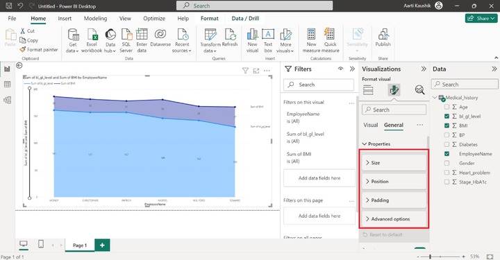 Customizing the Stacked Area Chart 6