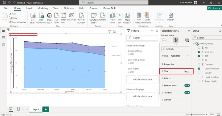 Customizing the Stacked Area Chart 8