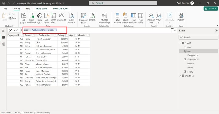 DAX Aggregate Function 12