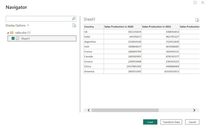 Excel workbook in Power BI Desktop