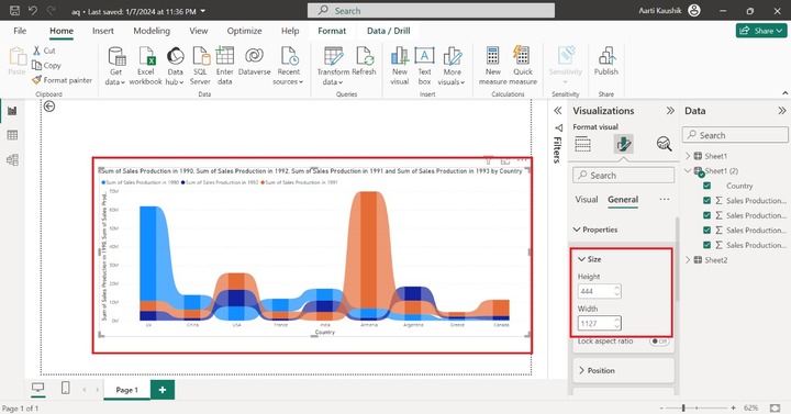 Format a Ribbon Chart 1