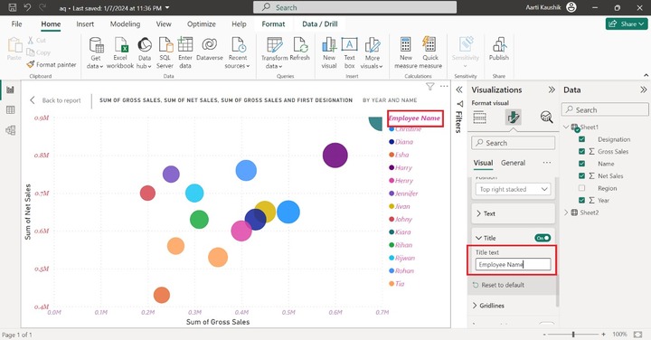 Format Scatter Chart