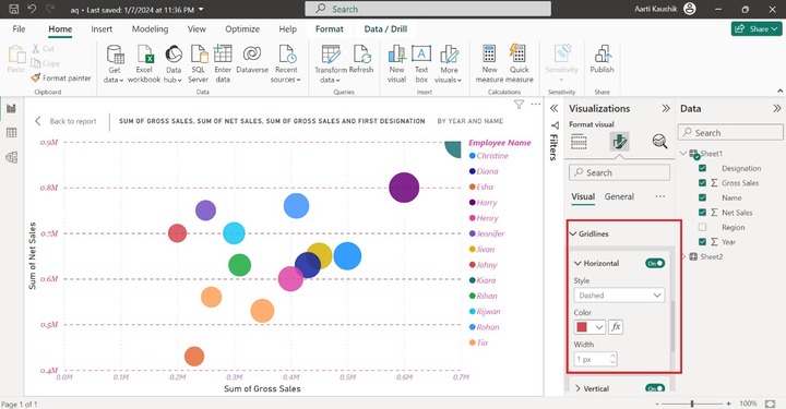 Format Scatter Chart