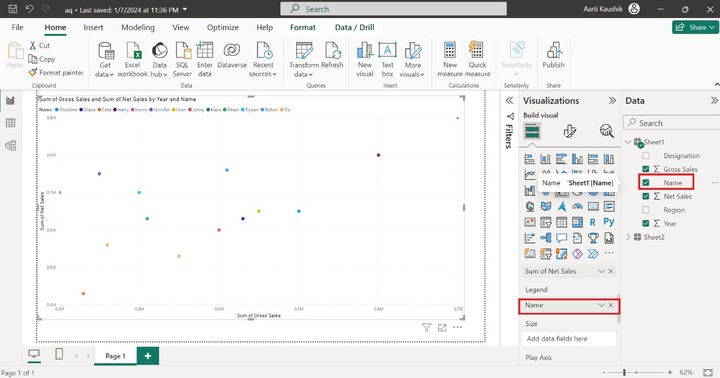 Generate the Scatter Chart