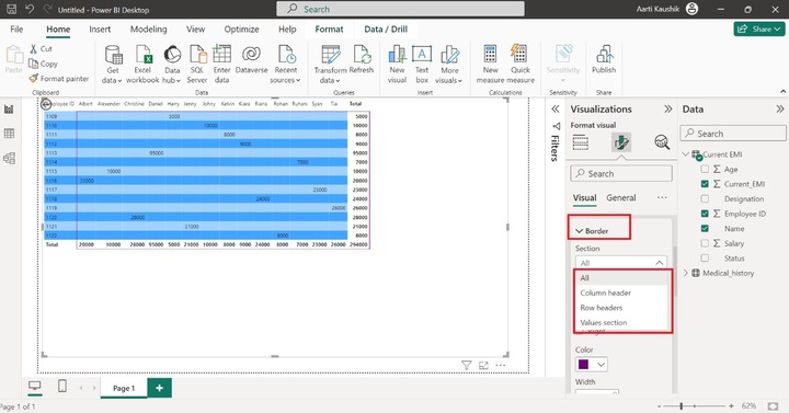 How to Format a Matrix 4