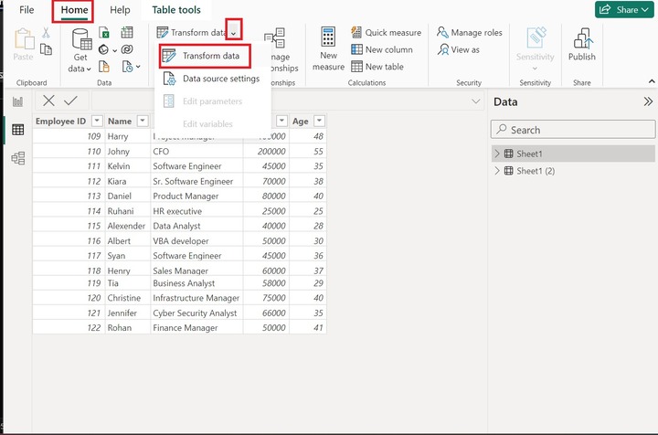 Implementation of Inner Join in Power BI 6