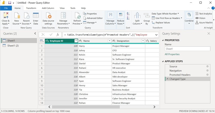 Implementation of Inner Join in Power BI 7