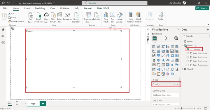 Line and Clustered Column Chart 1