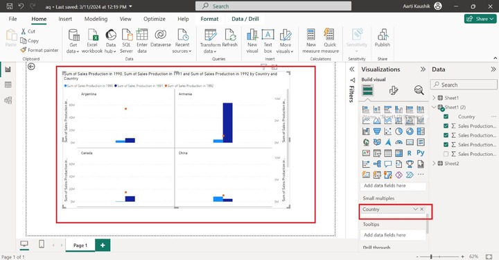 Line and Clustered Column Chart 3