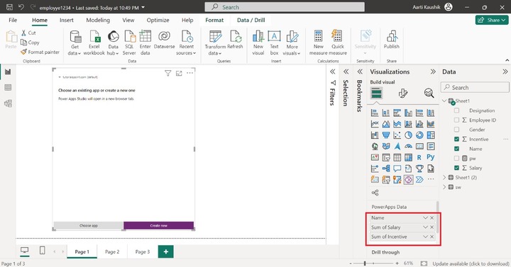Power Apps in Power BI 1