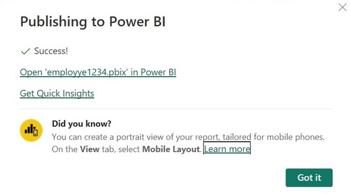Power BI Desktop in Power BI Service 8