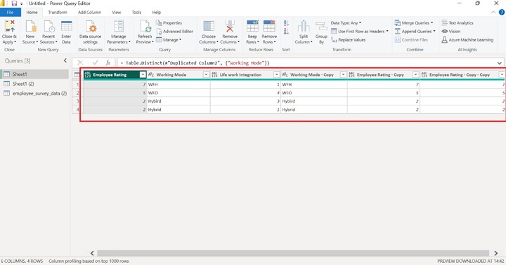 Removing Duplicates 1