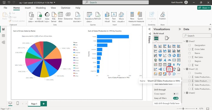 Utilizing the Smart Narrative Visual