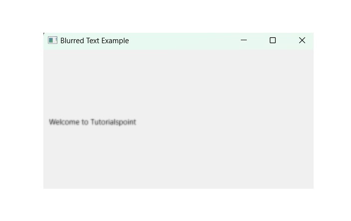 qgraphicsblur effect two