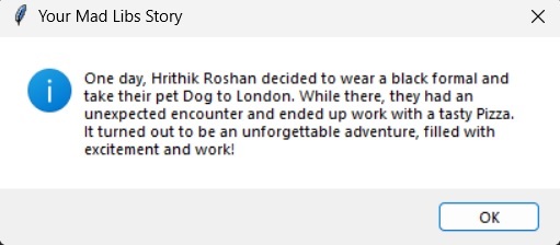 Mad Libs Game