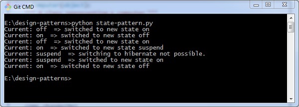 Design Pattern Output