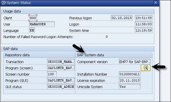 Sap System Data