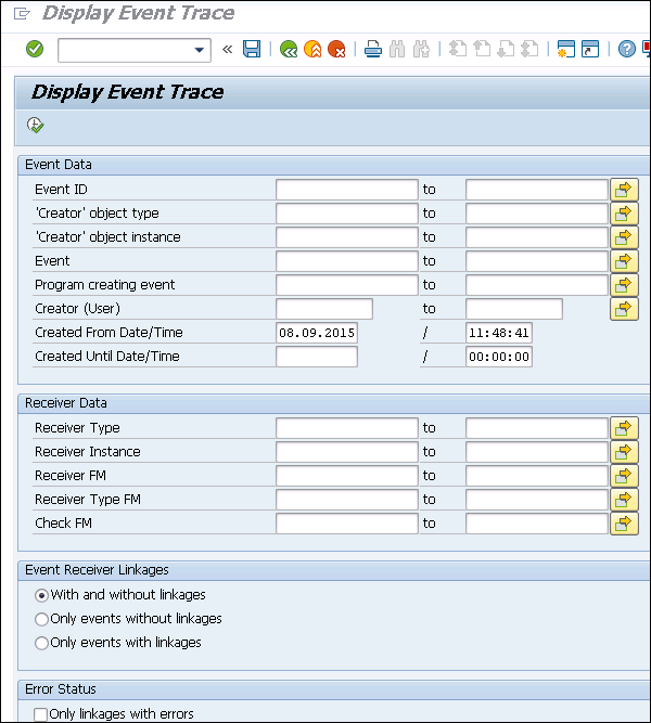 Display Event Traces