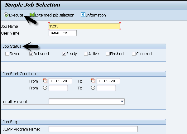 Simple Job Selection
