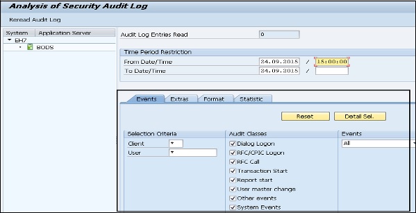 Security Audit Log