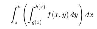 Double Integration Mathathematical Formula