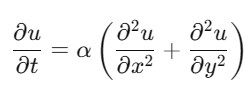 MOL 2d Heat Equation