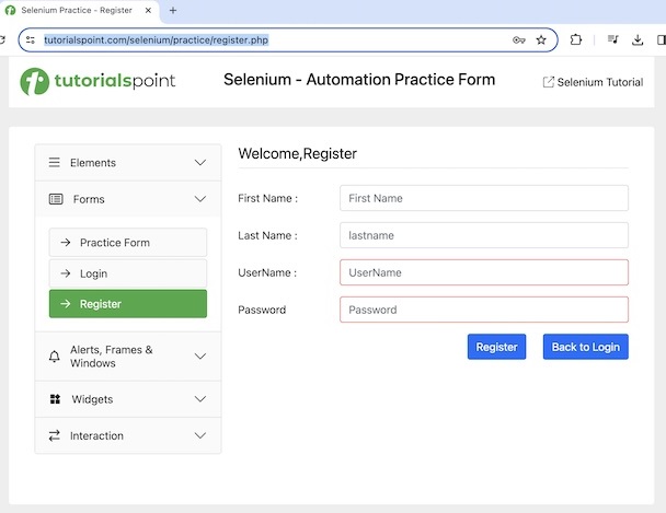 Selenium Browser Navigation 4