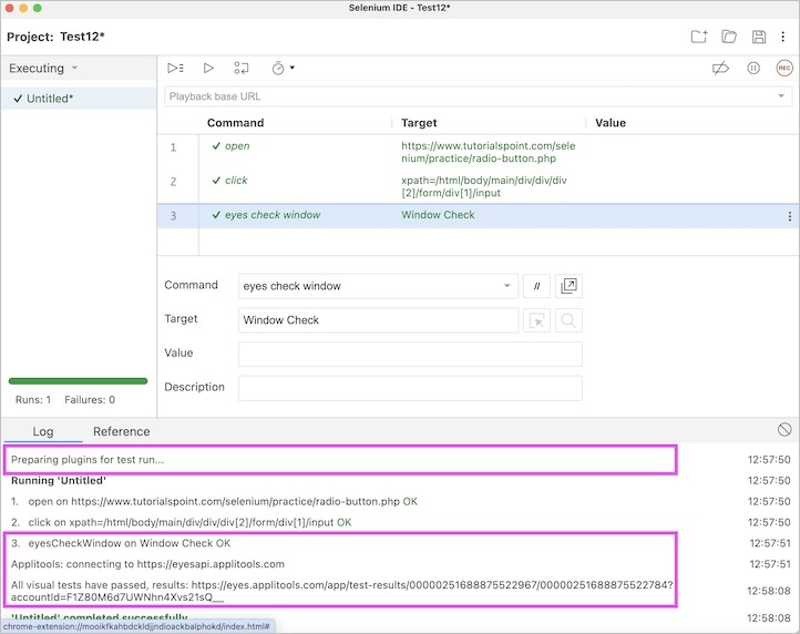 Selenium IDE Plugins 12