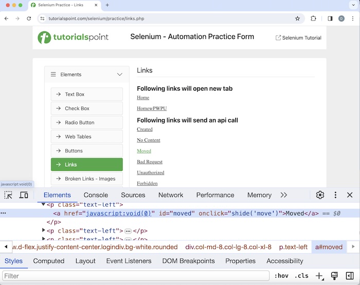 Selenium Locator Strategies 12