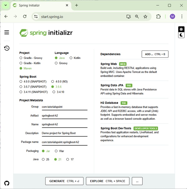 Spring Initializr