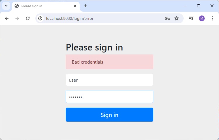 Login Form Valid Credentials