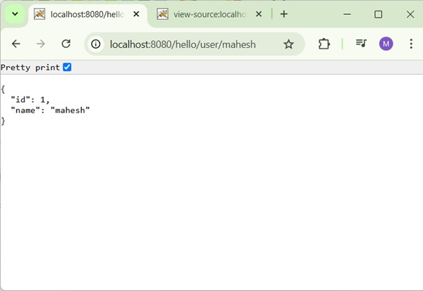 Spring JSON Generation