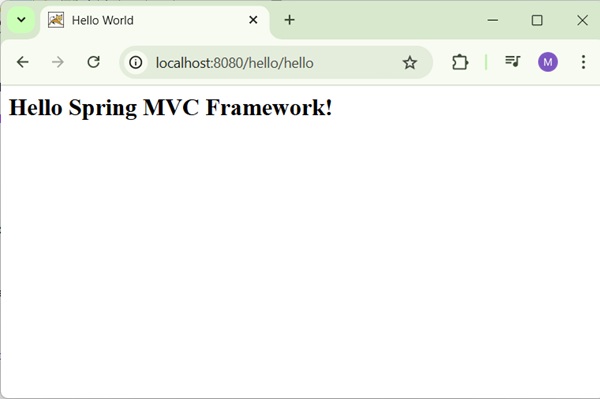 Spring Web Hello World