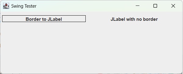 Add border to a JLabel