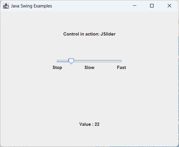 Swing JSlider with custom label