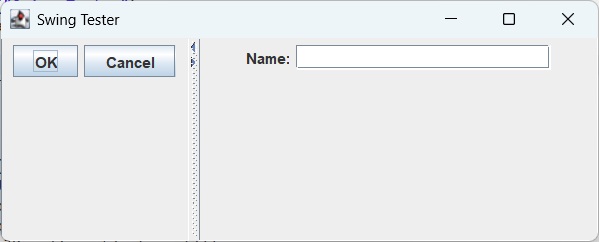SplitPane with Horizontal Split