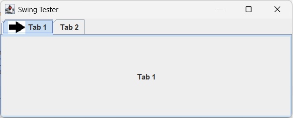 Tabbed Pane with Icons