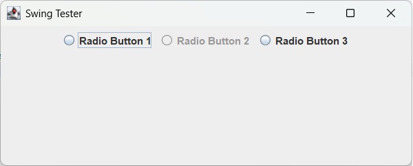 Using Radio Buttons
