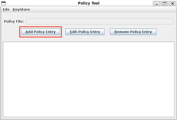 Adding a Policy Entry