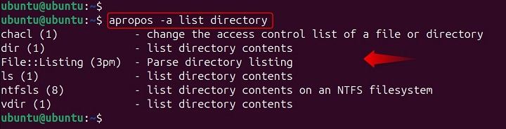 apropos Command Linux 2