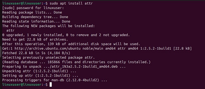attr Command Linux 1