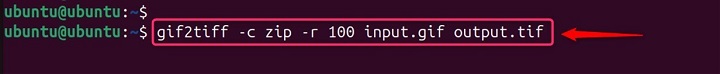 Combining Options in gif2tiff Command